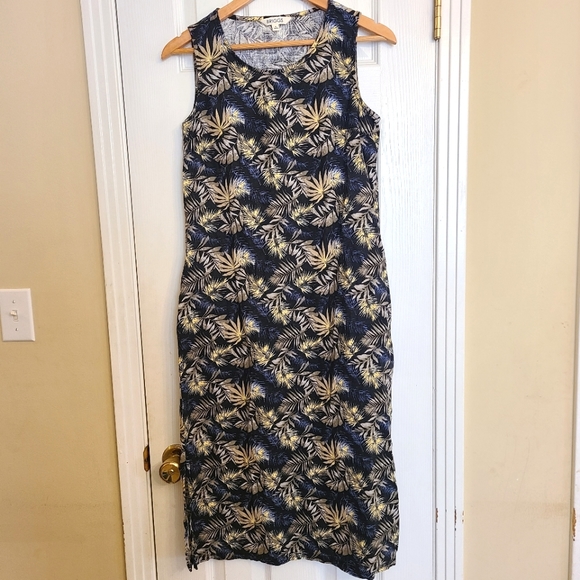 briggs women's linen blend tiered dress Briggs Ladies' Ruffle V-Neck Linen Blend Dress, Yellow XS